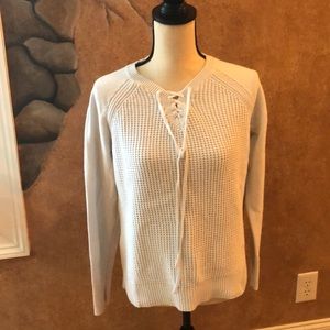 Off white beach sweater by Nautica Sz med